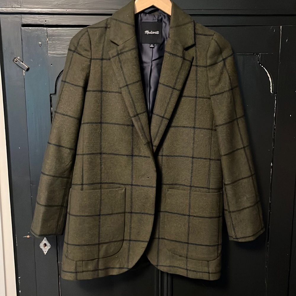 Madewell Larsen Blazer in Windowpane